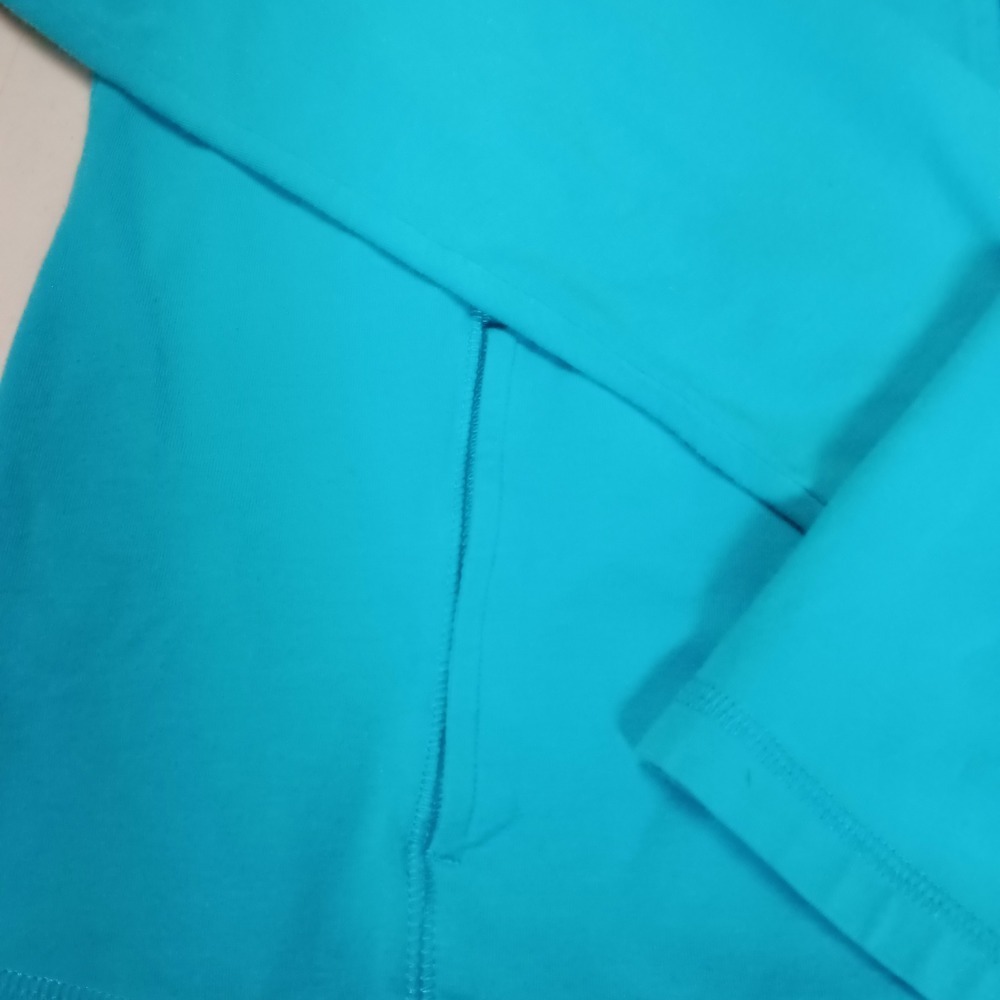 be inspired Womens Zip Up‎ Jacket Teal Blue XL Long Sleeve Athleisure - Picture 5 of 13